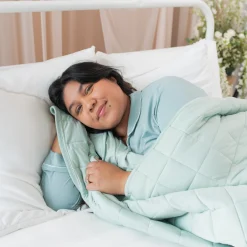 Adult Quilted Blanket in Sage 3.5