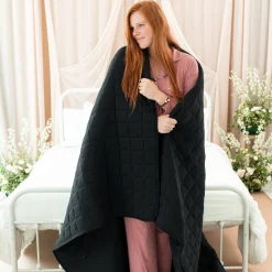 Adult Quilted Blanket in Midnight 3.5