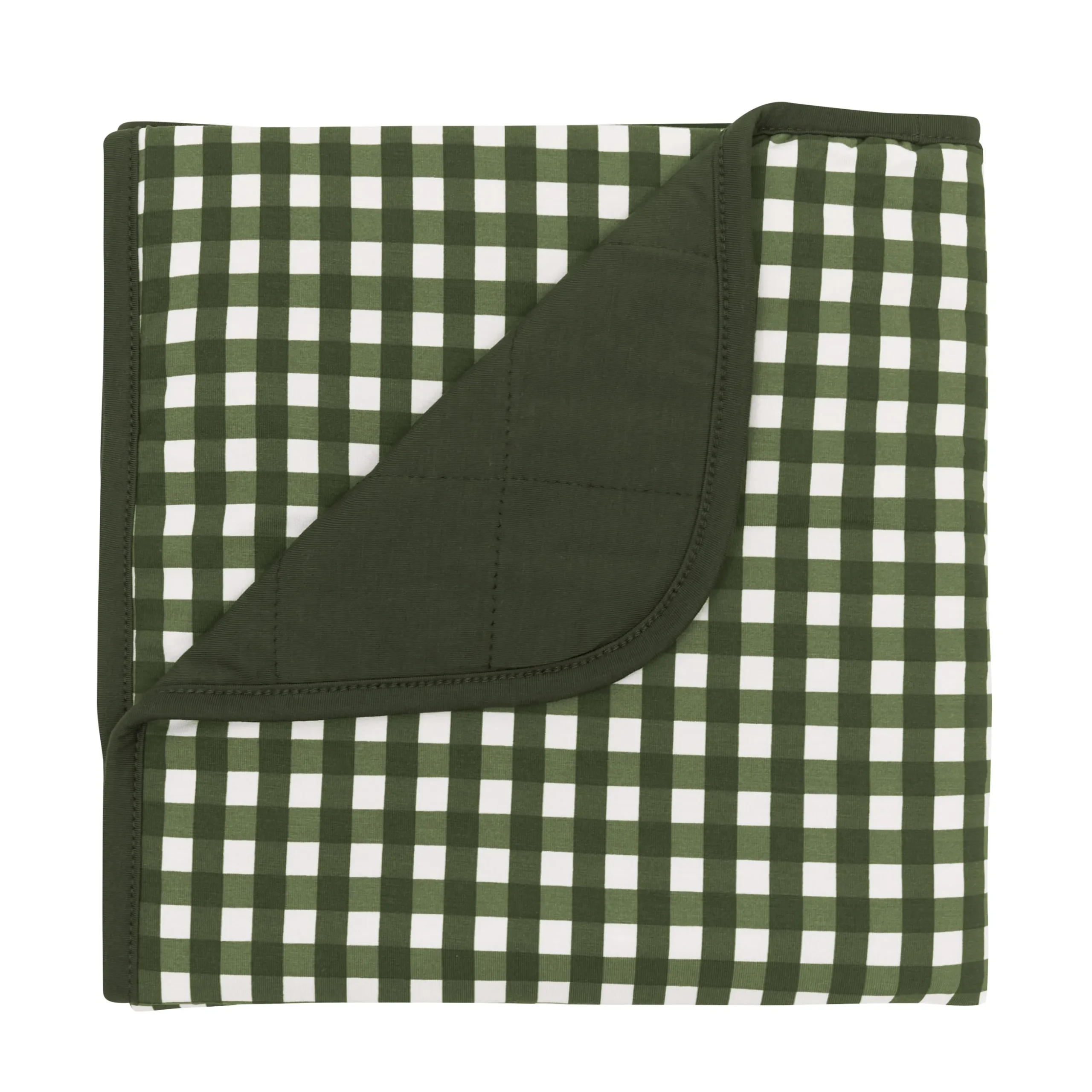 Baby Blanket in Gingham Fir