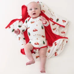 Baby Blanket in Santa Sleigh