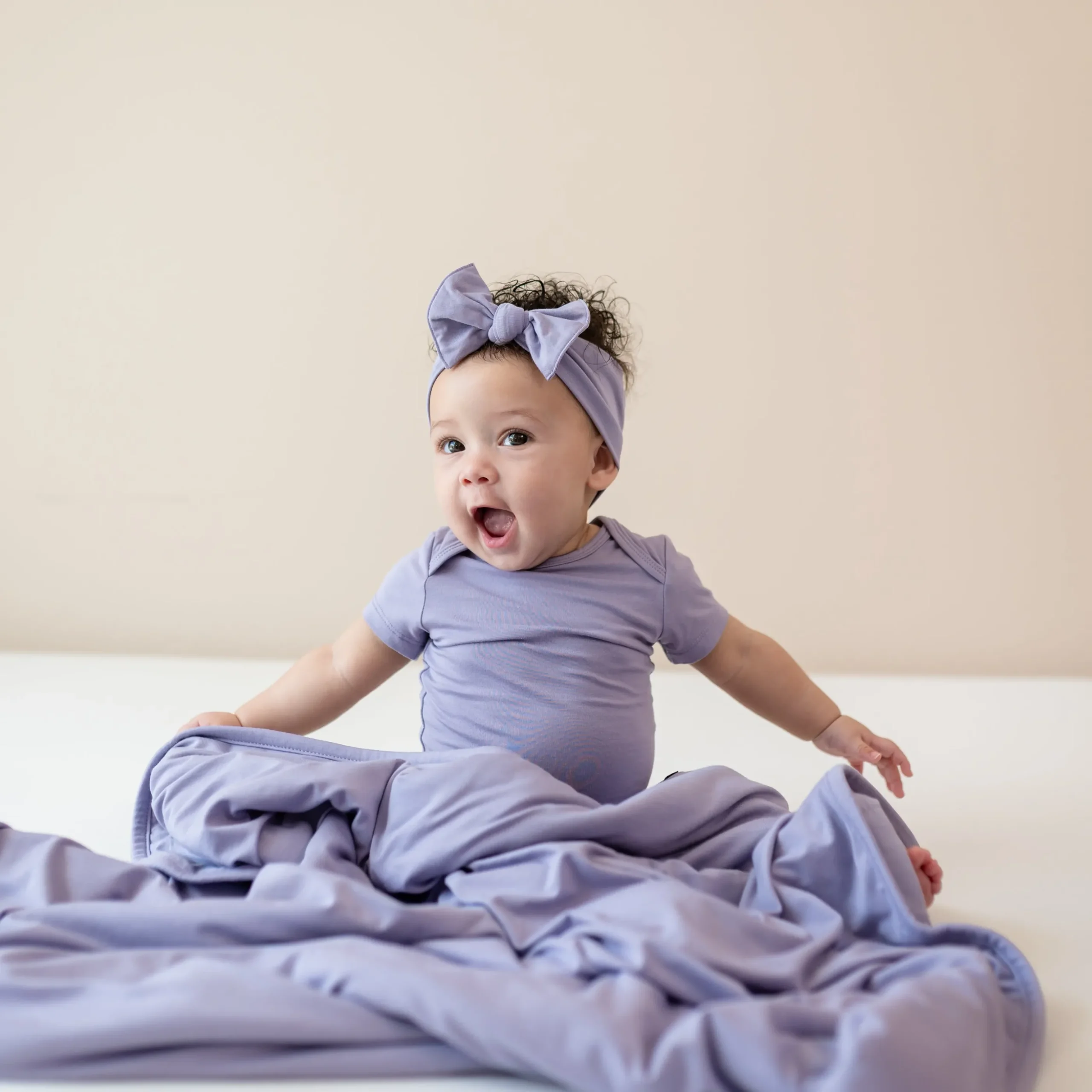 Baby Blanket in Taro 1.0