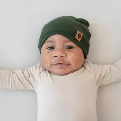 Bamboo Jersey Beanie in Fir