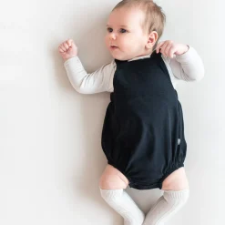 Bamboo Jersey Bubble Overall in Midnight