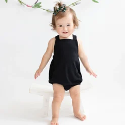 Bamboo Jersey Bubble Overall in Midnight