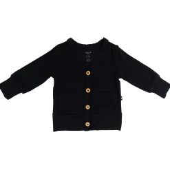 Bamboo Jersey Cardigan in Midnight