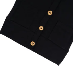 Bamboo Jersey Cardigan in Midnight