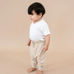 Bamboo Jersey Harem Pants in Bisque