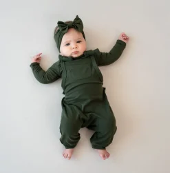 Bamboo Jersey Overall in Fir