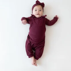 Bamboo Jersey Overall in Burgundy