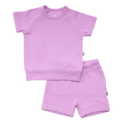 Bamboo Jersey Short Sleeve Jogger Set in Poi