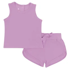 Bamboo Jersey Tank Jogger Set in Poi