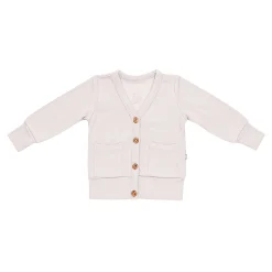 Bamboo Jersey Toddler Cardigan in Oat