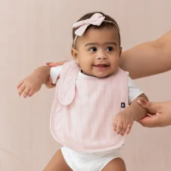 Bamboo Muslin Bib in Blush