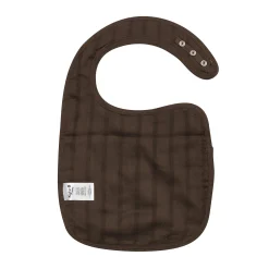 Bamboo Muslin Bib in Espresso