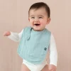 Bamboo Muslin Bib in Mist