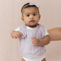 Bamboo Muslin Bib in Wisteria