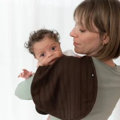 Bamboo Muslin Burp Cloth in Espresso