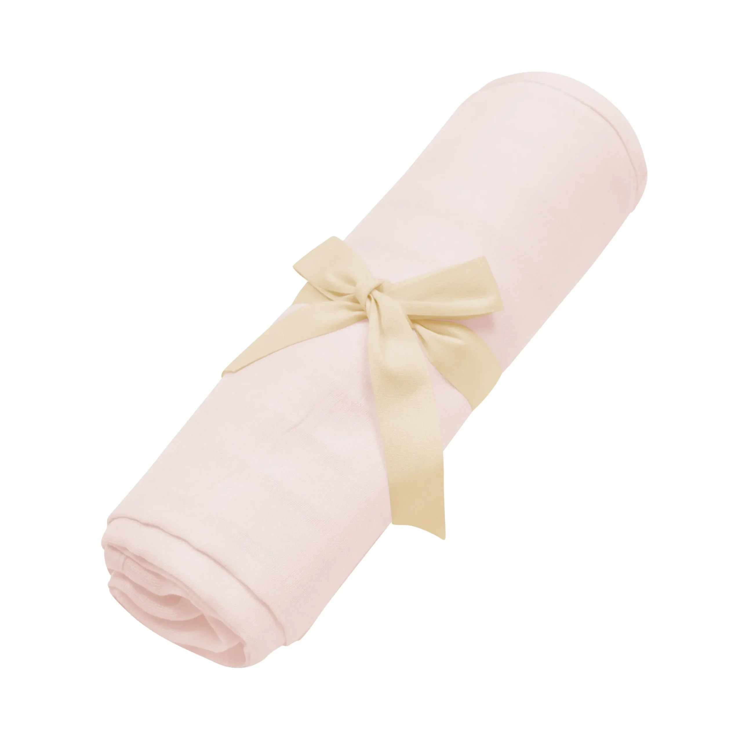Bamboo Muslin Swaddle Blanket in Blush