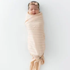 Bamboo Muslin Swaddle Blanket in Porcelain
