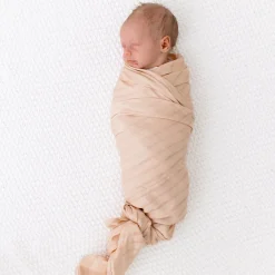 Bamboo Muslin Swaddle Blanket in Porcelain