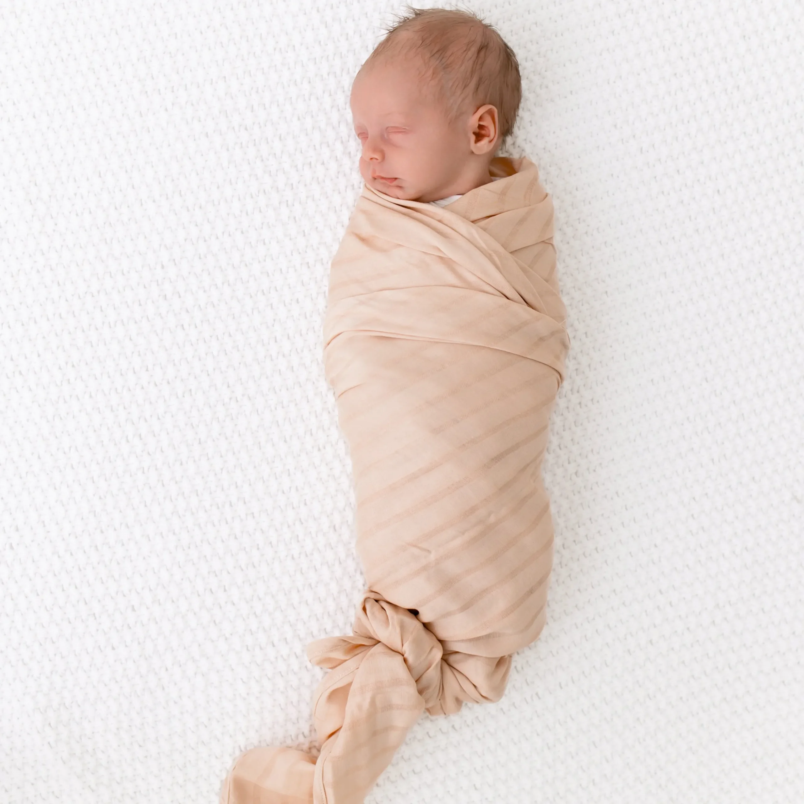 Bamboo Muslin Swaddle Blanket in Porcelain