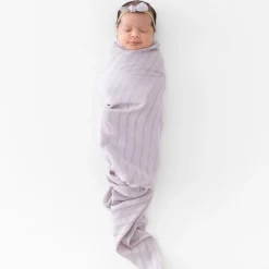 Bamboo Muslin Swaddle Blanket in Wisteria