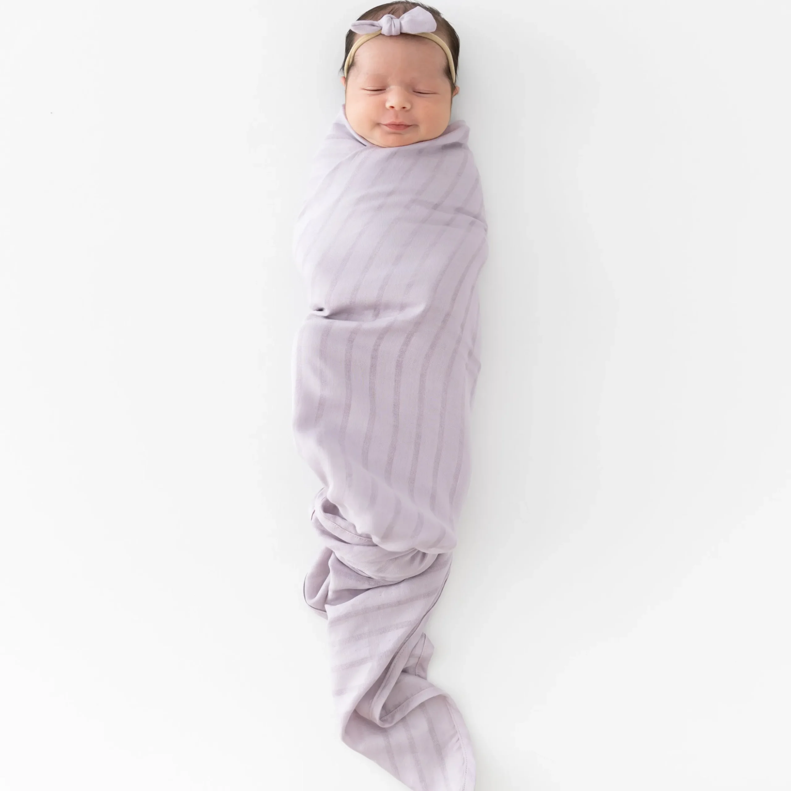 Bamboo Muslin Swaddle Blanket in Wisteria