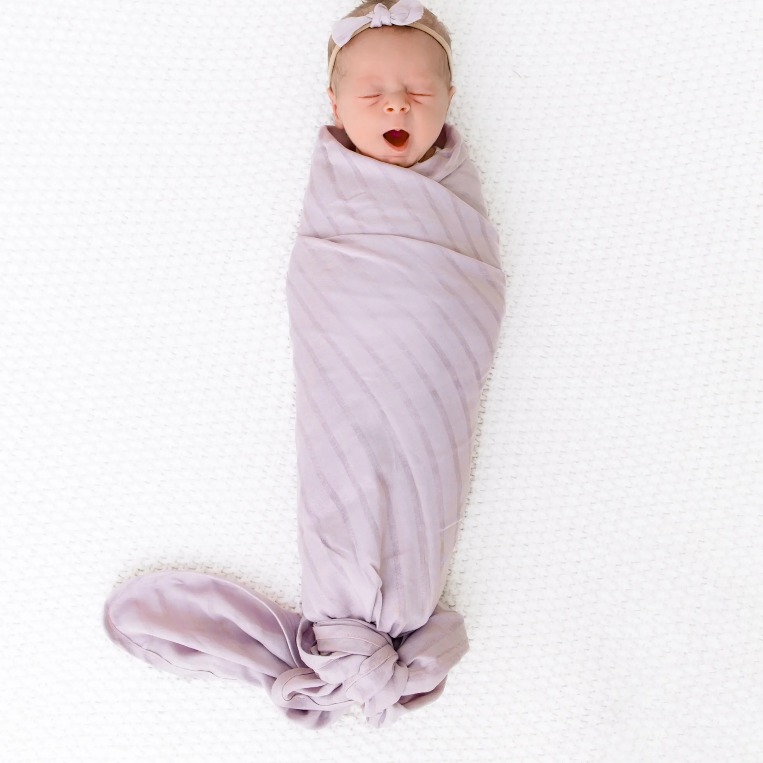 Bamboo Muslin Swaddle Blanket in Wisteria