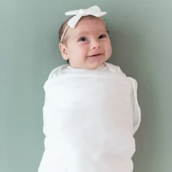 Bamboo Muslin Swaddle Blanket in Cloud