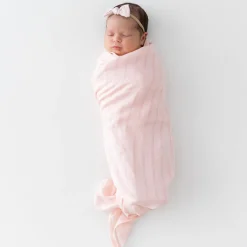 Bamboo Muslin Swaddle Blanket in Ballet