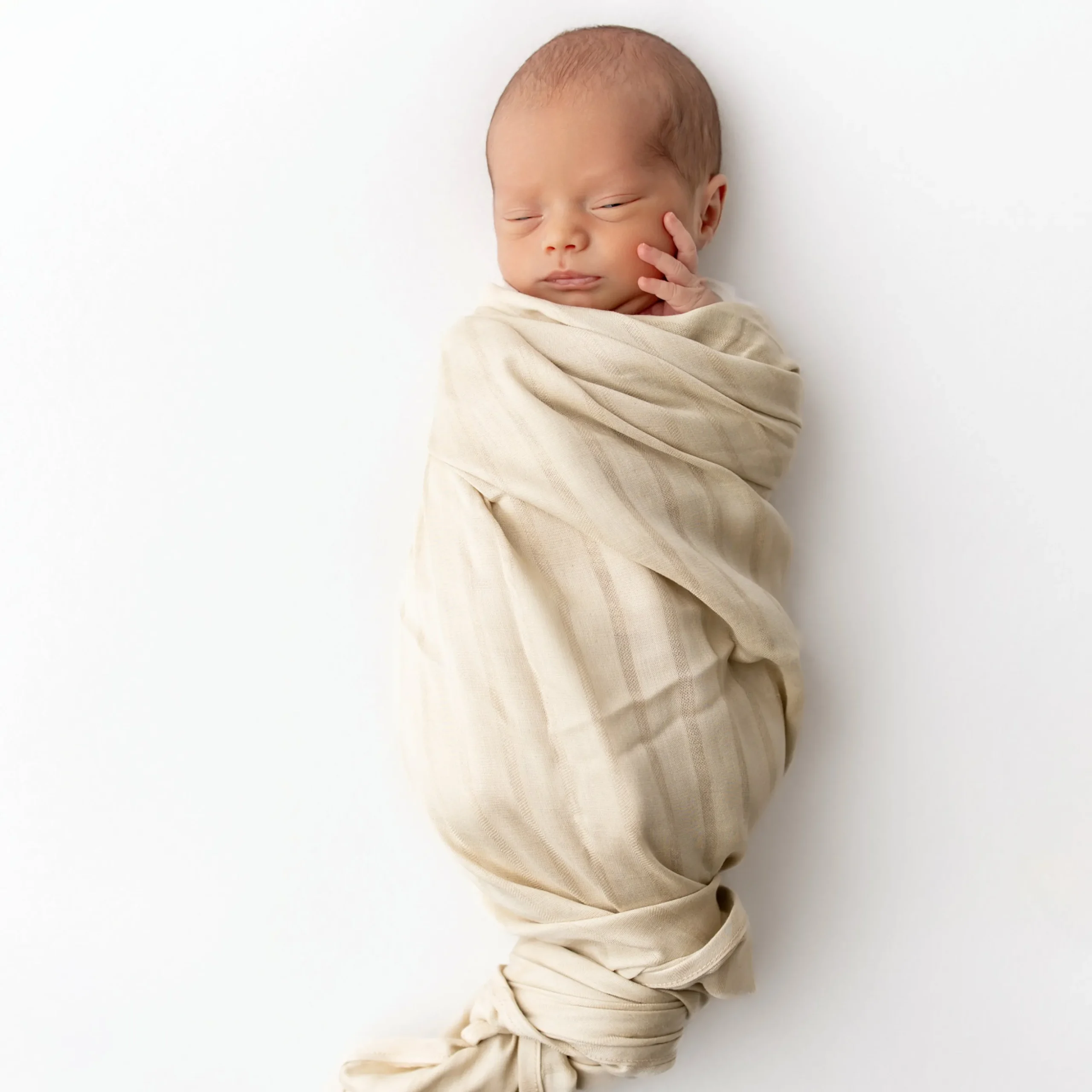 Bamboo Muslin Swaddle Blanket in Wheat