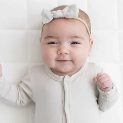 Bamboo Muslin Tiny Bow in Oat