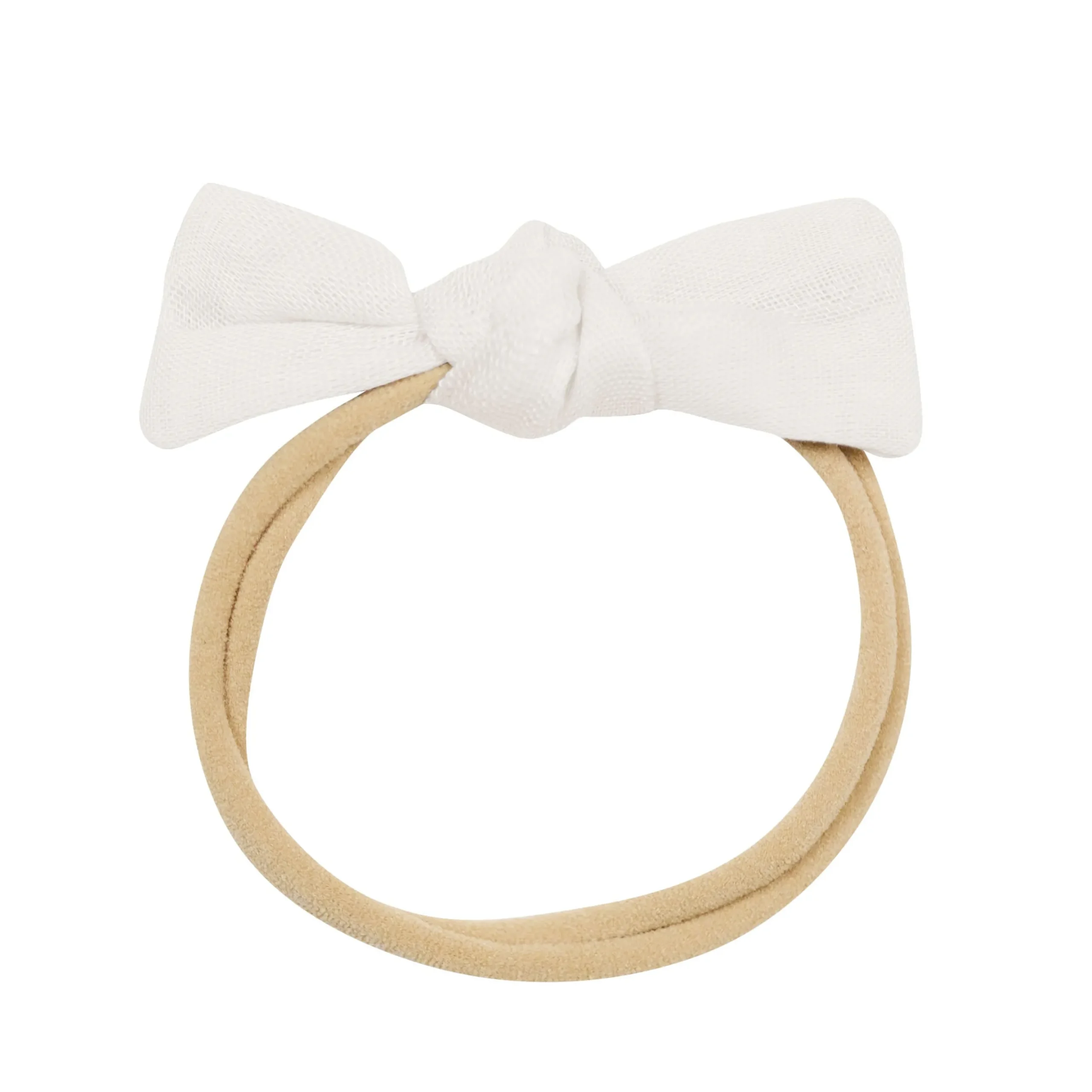 Bamboo Muslin Tiny Bow in Oat
