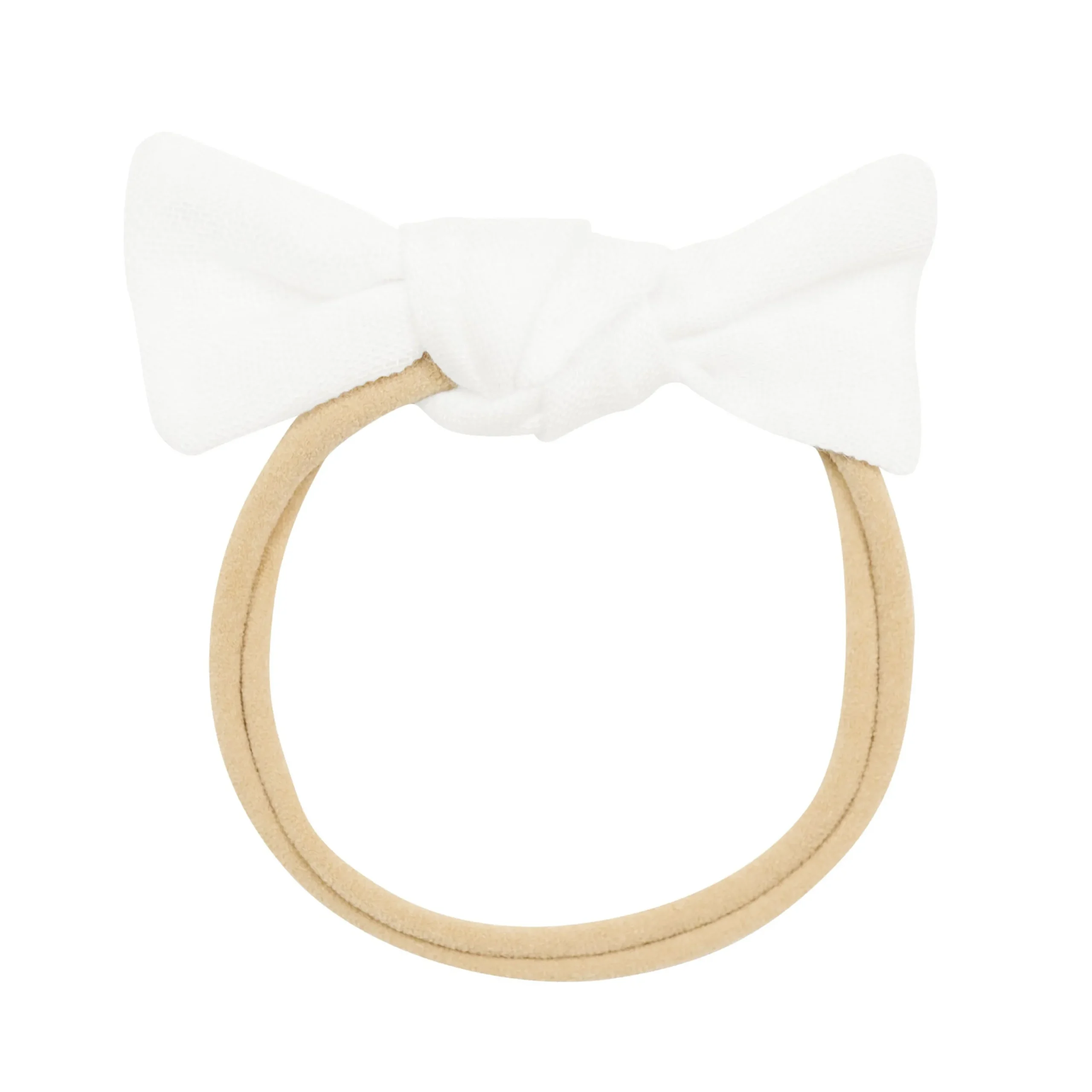 Bamboo Muslin Tiny Bow in Cloud