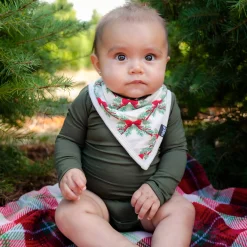 Bib in Holiday Bow