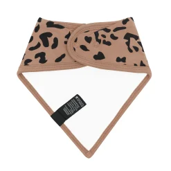 Bib in Latte Leopard