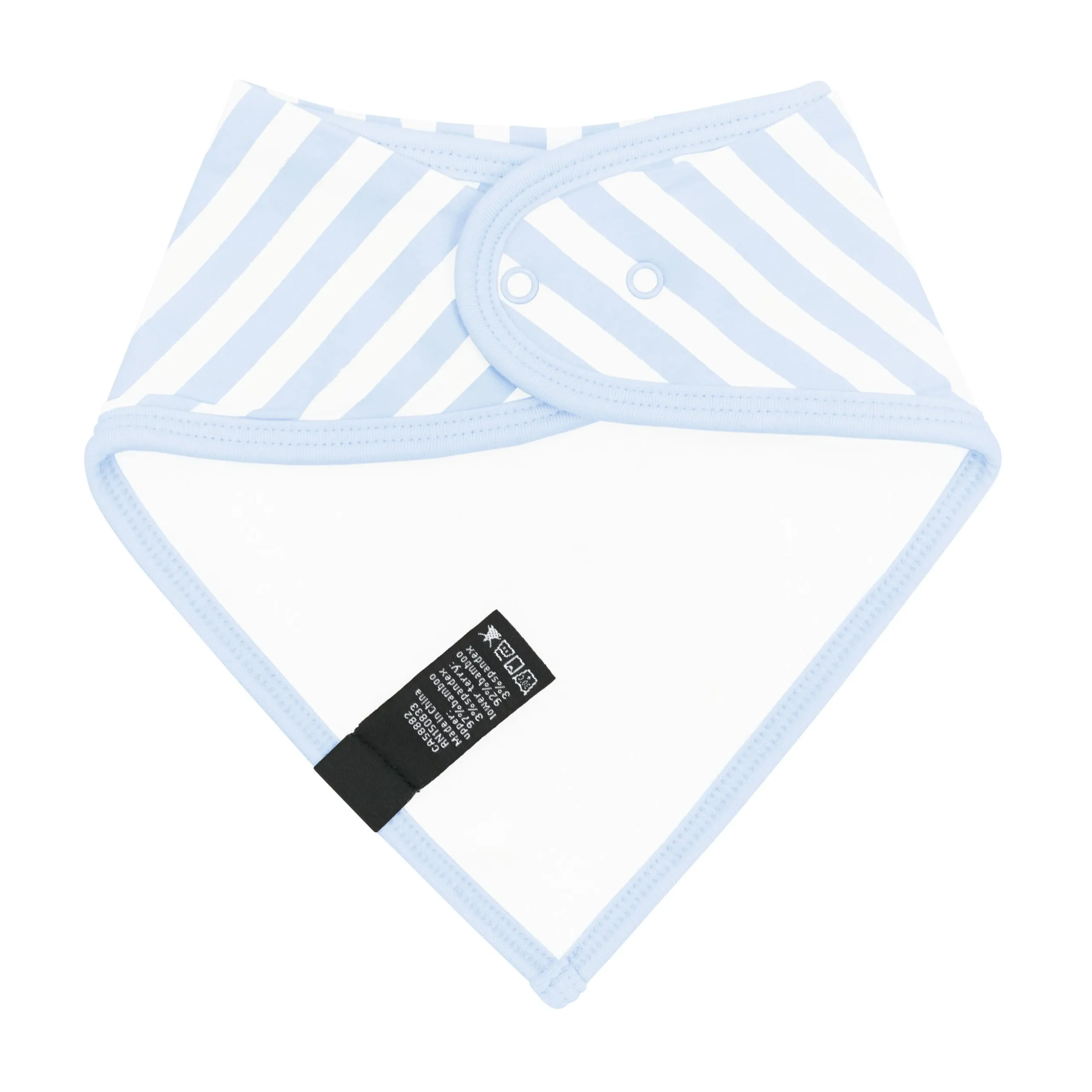 Bib in Small Mist Stripe