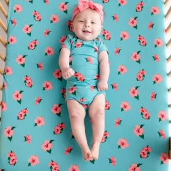 Bodysuit in Hibiscus