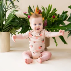 Bodysuit in Peach