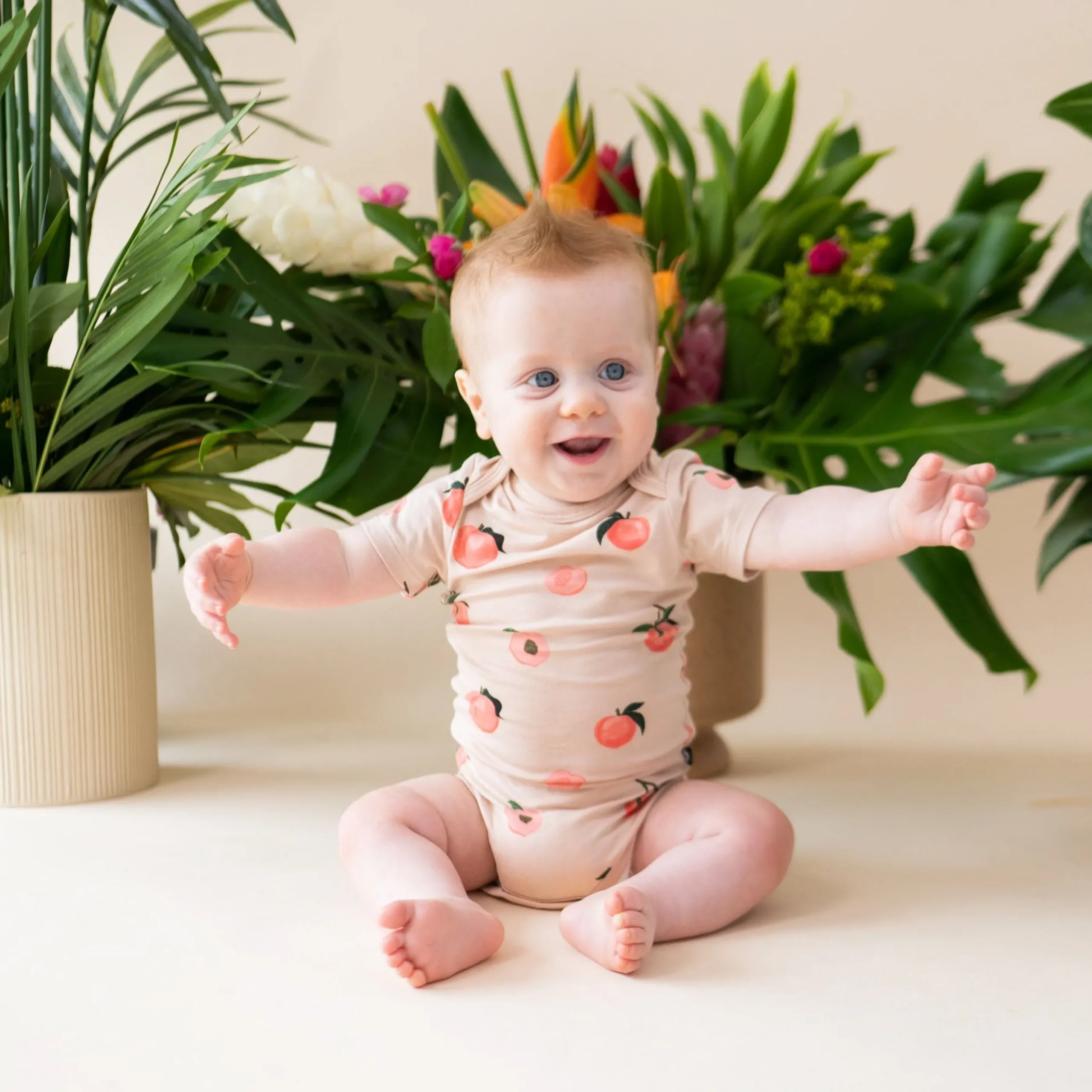 Bodysuit in Peach