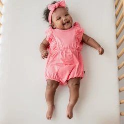 Bubble Romper in Guava