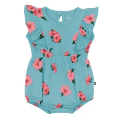Bubble Romper in Hibiscus