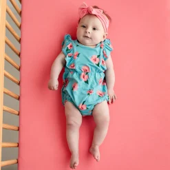 Bubble Romper in Hibiscus