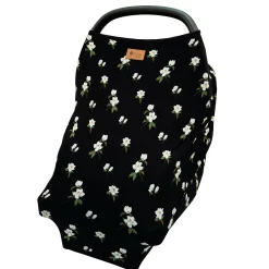 Car Seat Cover in Small Midnight Magnolia