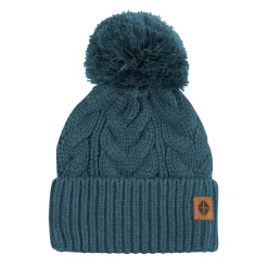 Chunky Cable Knit Beanie in Atlantic