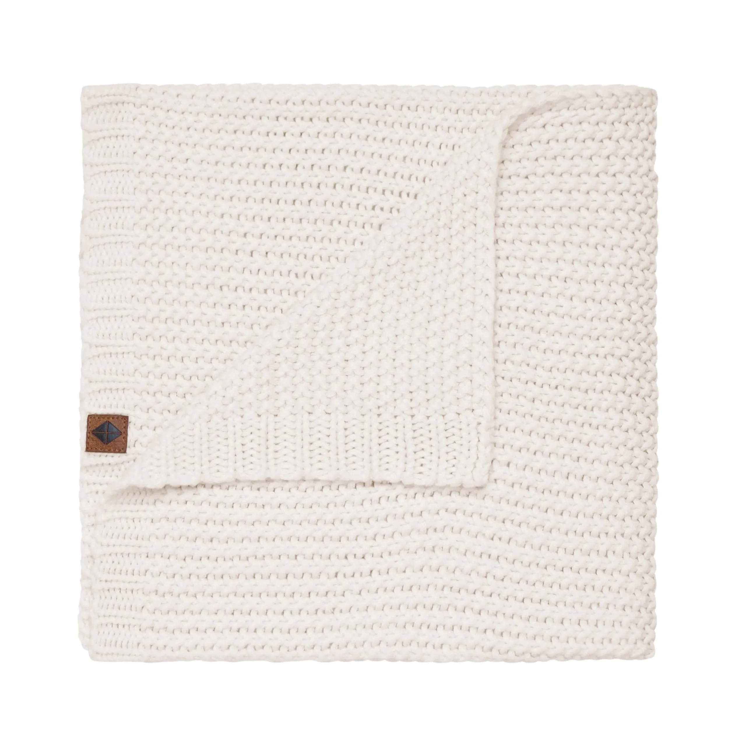 Chunky Knit Baby Blanket in Oat