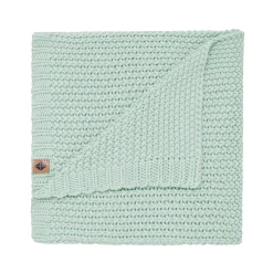 Chunky Knit Baby Blanket in Sage