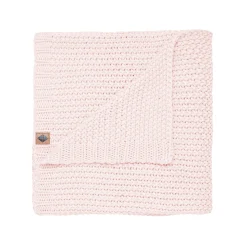Chunky Knit Baby Blanket in Blush