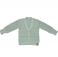 Chunky Knit Oversized Cardigan in Thyme