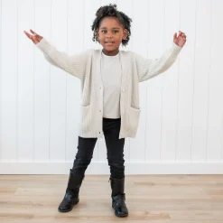 Chunky Knit Oversized Cardigan in Oat